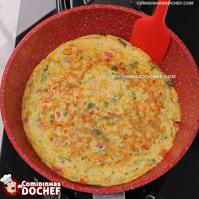 Omelete com Tomate - Passo 9