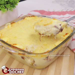 Escondidinho de Charque com Macaxeira