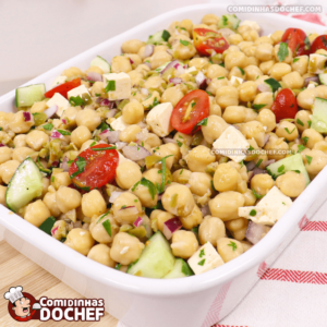 Salada de Grão de Bico Simples e Rápida
