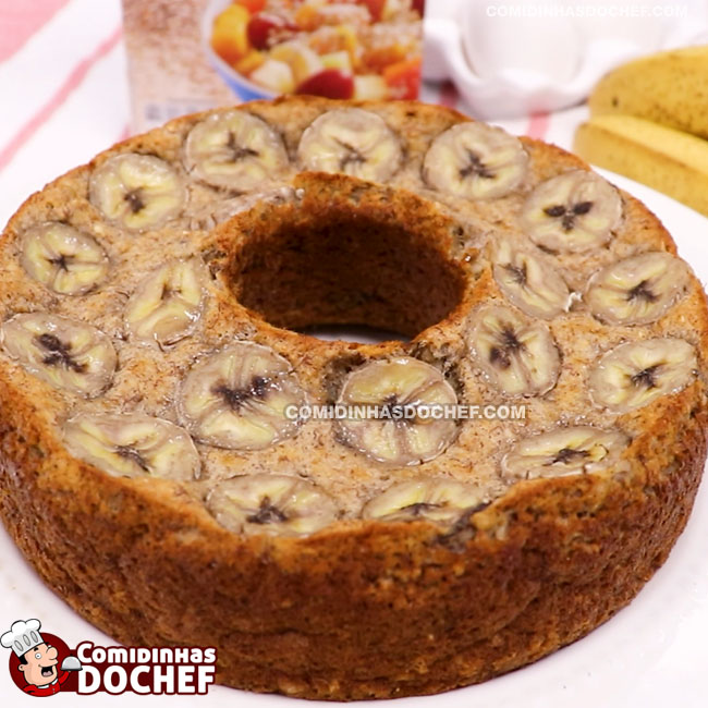 Bolo de Banana - Comidinhas do Chef