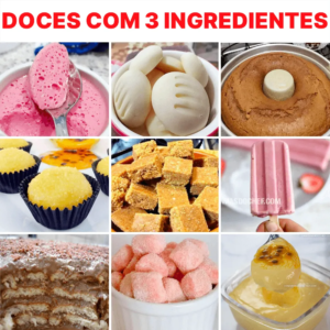 Como fazer doces deliciosos com apenas 3 ingredientes?