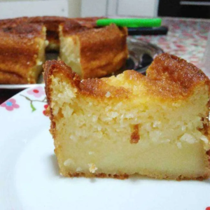 Como fazer um bolo queijadinha divino com apenas 3 ingredientes no liquidificador!