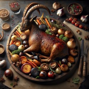 Cabrito com Castanhas e Legumes Assados para o Reveillon de Luxo