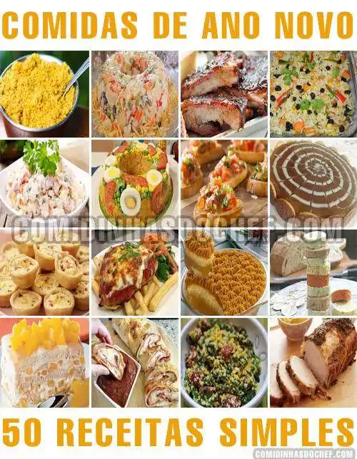 Como fazer uma noite de Réveillon inesquecível com 50 receitas fáceis e deliciosas!