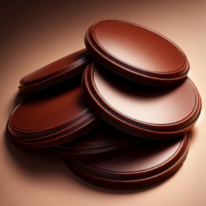 “Festeje o Ano Novo com Discos de Chocolate Brilhantes!”