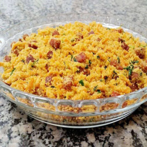 Como fazer uma surpresa no Natal: Farofa de Cenoura com Bacon!