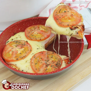 Como fazer uma pizza de frigideira para um só no Natal?