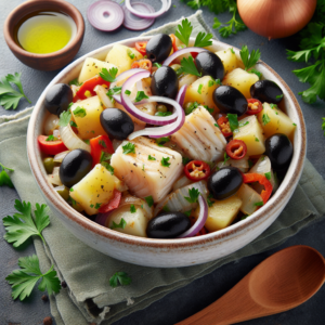 “Salpicão de Bacalhau para a Noite de Réveillon: Uma Receita de Festa!”