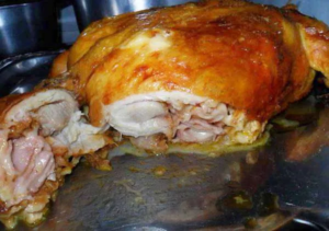 Como fazer frango desossado recheado em 30 minutos com apenas 5 ingredientes!