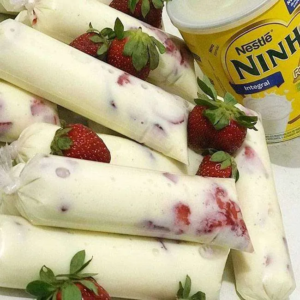 Como fazer um Geladinho de Leite Ninho com Morango que é um sucesso em minutos!