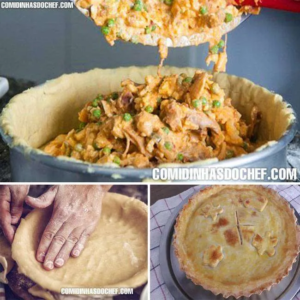 Como fazer um delicioso Empadão de Frango em minutos com apenas 5 ingredientes!