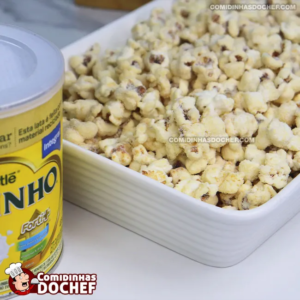 Como fazer pipoca de leite Ninho gourmet em 10 minutos com apenas 3 ingredientes!