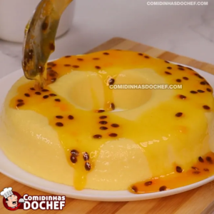 Como fazer o pudim de maracujá mais rápido e fácil do mundo com apenas 5 ingredientes!