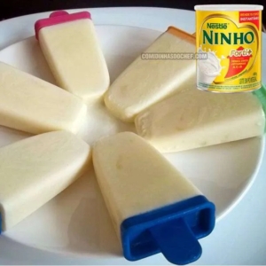 Como fazer um picolé de leite ninho incrível com apenas 3 ingredientes!