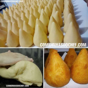 Como fazer coxinha em 15 minutos com apenas 4 ingredientes!