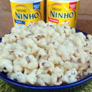 Como fazer pipoca doce com leite Ninho em 5 minutos com apenas 3 ingredientes.