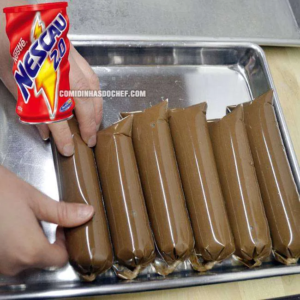Como fazer o Sacolé de Chocolate mais rápido e fácil do Brasil com apenas 3 ingredientes!