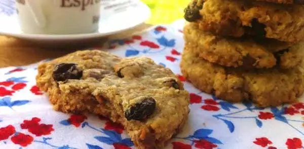 Cookies de Aveia e Passas