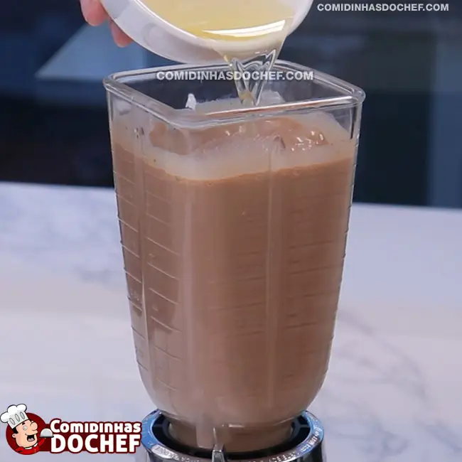Pudim de Chocolate que Não vai ao forno - Passo 3