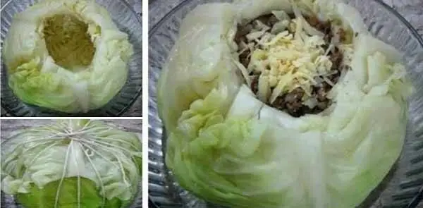 Receita de Repolho Recheado