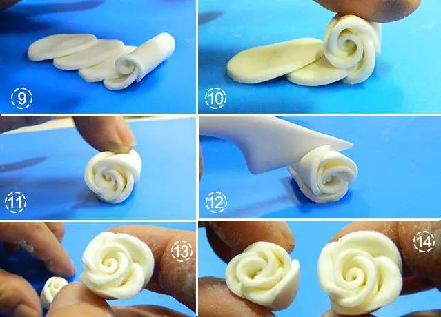 Como Fazer Flor de Pasta Americana - Passo 1