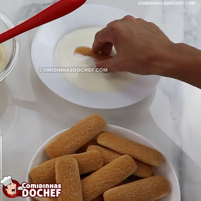 Pavê de Chocolate Branco - Passo 4
