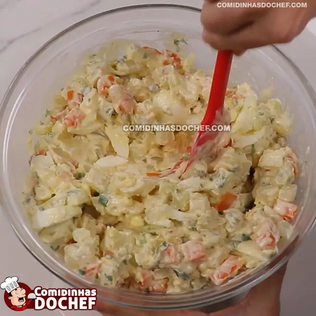 Salada Tradicional de Maionese - Passo 5