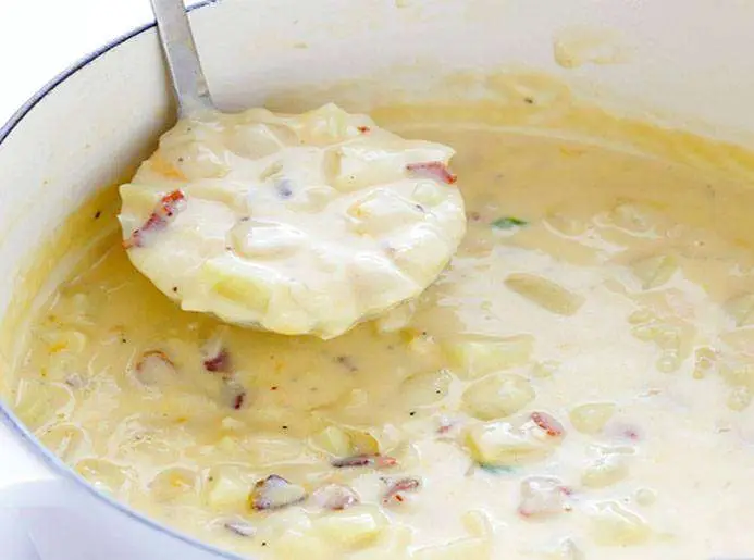 Sopa de Batata com Bacon para o Inverno