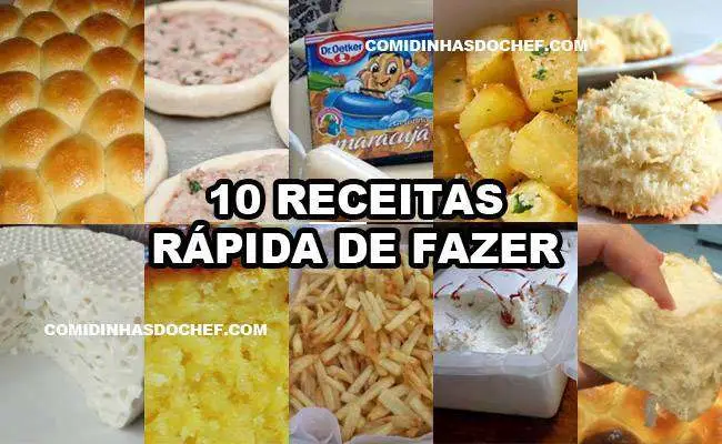 10 Receitas Rápida de Fazer
