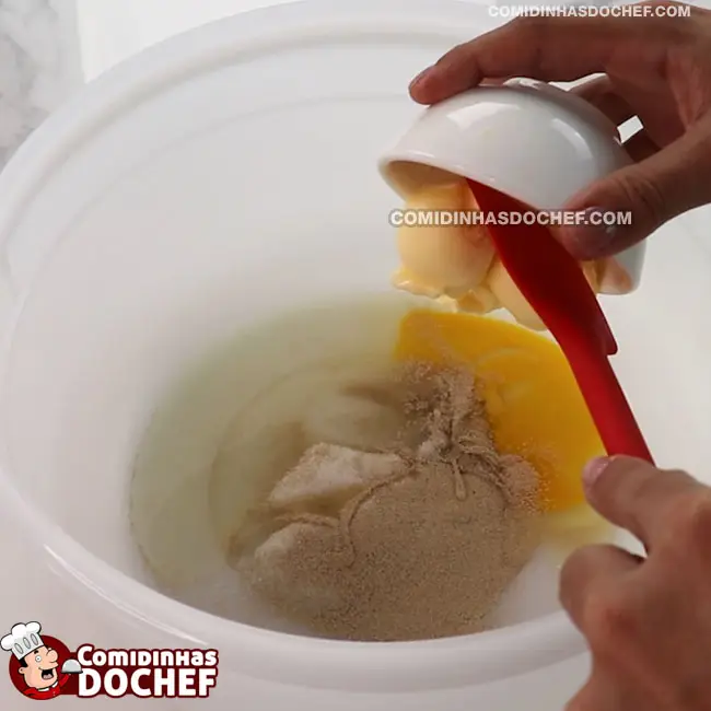 Receita Pão de Hambúrguer - Passo 2