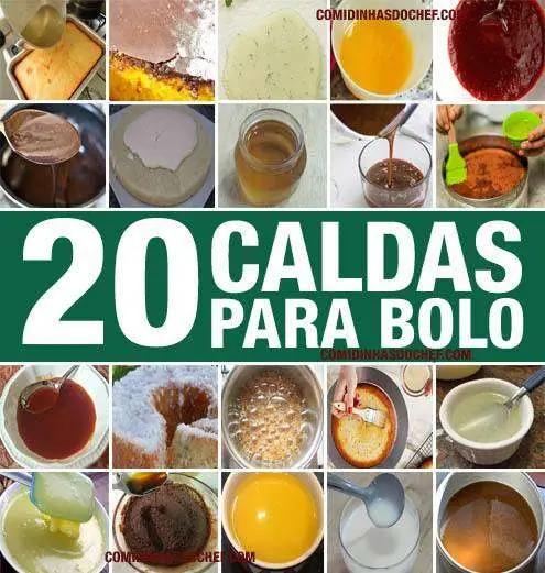20 Calda Para Molhar Bolo