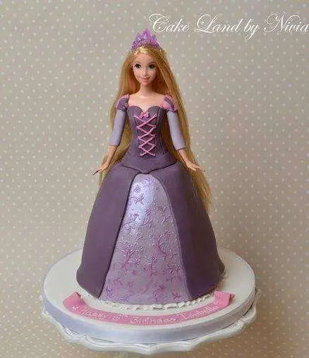 Bolo Boneca – Bolo da Barbie - Passo 3