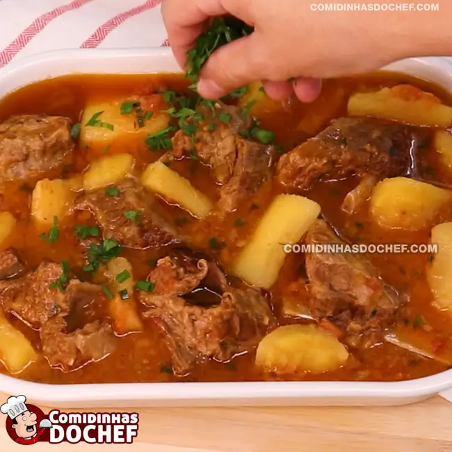 Receita de Costela com Mandioca - Passo 10