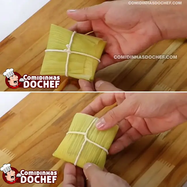 Receita de Pamonha Doce - Passo 4