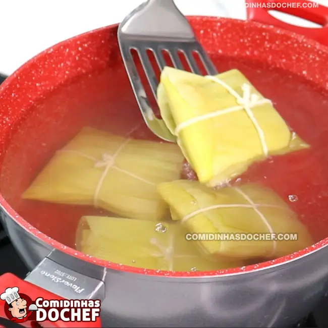 Receita de Pamonha Doce - Passo 6