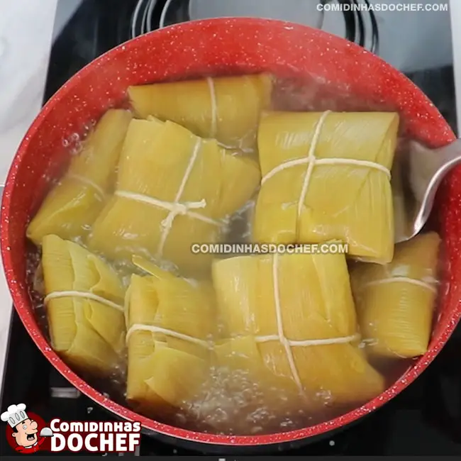 Receita de Pamonha Doce - Passo 8