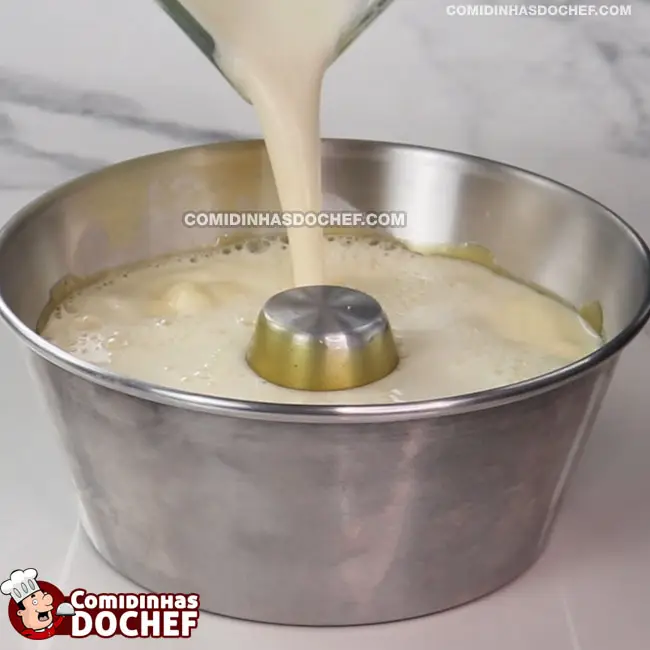 Receita de Pudim Assado - Passo 3