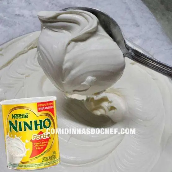 Cobertura de Leite Ninho Para Bolo