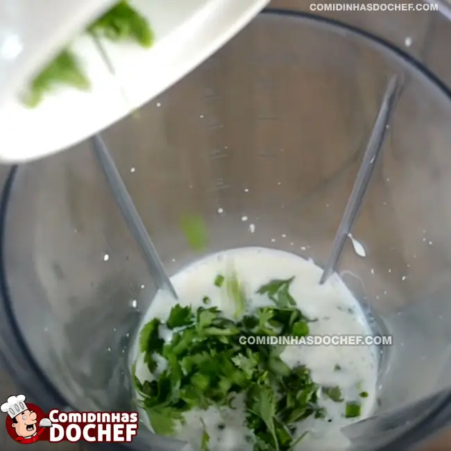 Molho Verde para Churrasco - Passo 1