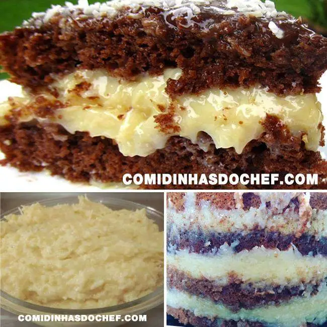 Recheio Prestígio para Bolo