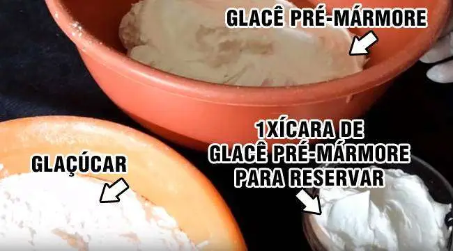 Glacê Mármore - Passo 6