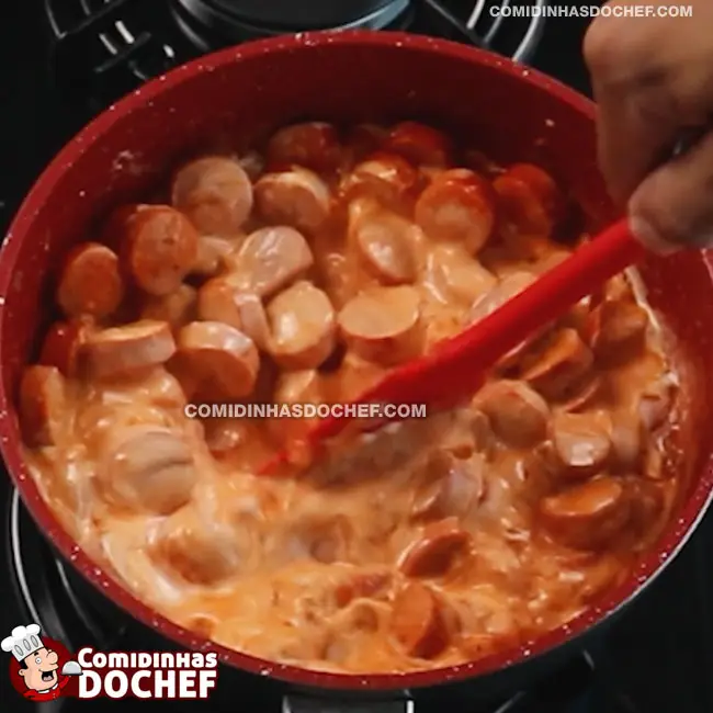 Molho de Cachorro Quente com Creme de Leite - Passo 6