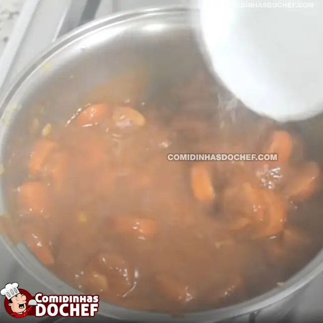 Molho de Salsicha para Cachorro Quente - Passo 5