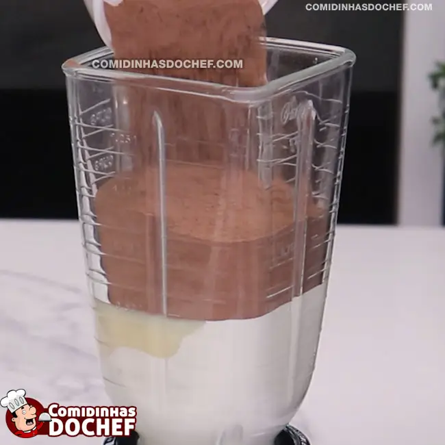 Mousse de Chocolate em Pó - Passo 1