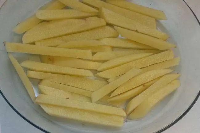 Batata Frita de Lanchonete - Passo 2