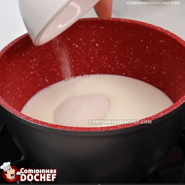 Chocolate Quente com Barra De Chocolate - Passo 3
