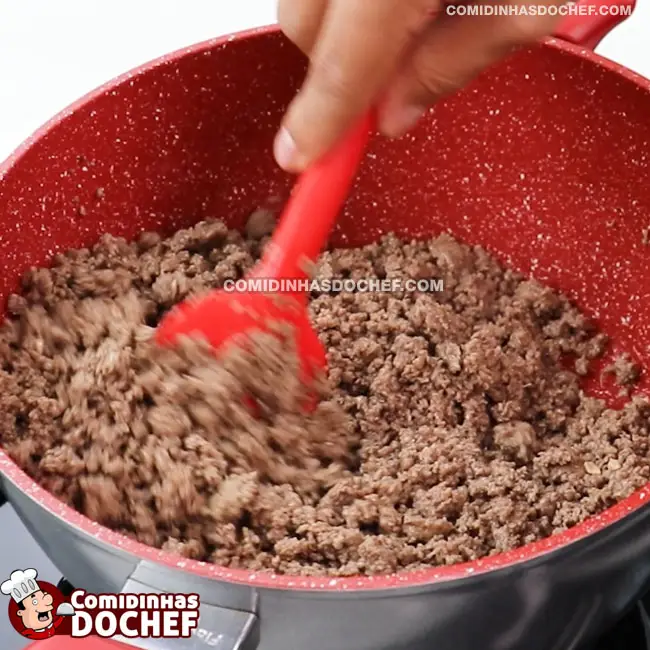 Molho de Cachorro Quente com Carne Moída - Passo 4