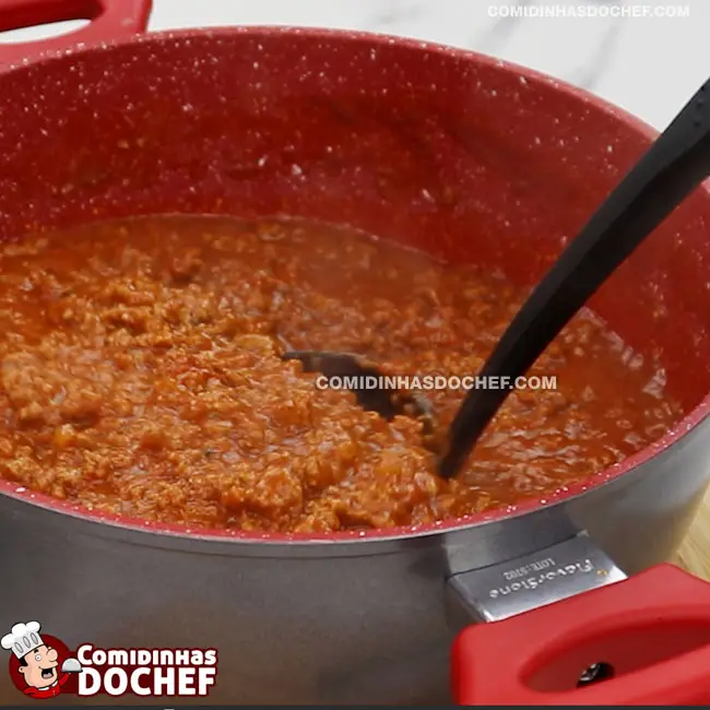 Molho de Cachorro Quente com Carne Moída - Passo 9