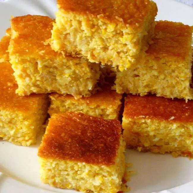 Bolo de Milho com Coco