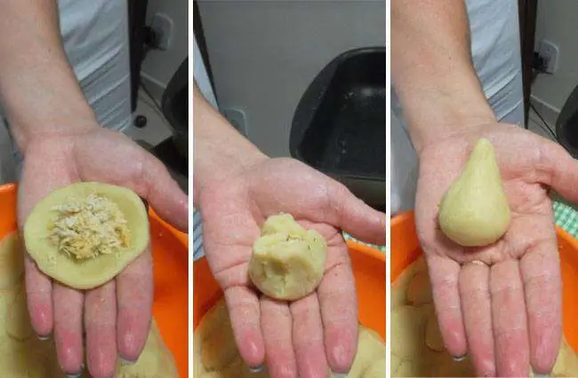 Coxinha com Massa de Macaxeira - Passo 11